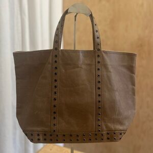 Vanessa Bruno Brown Leather Cabas Tote